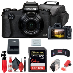 Canon PowerShot G1 X Mark III Digital Camera (2208C001) + 64GB Card + More