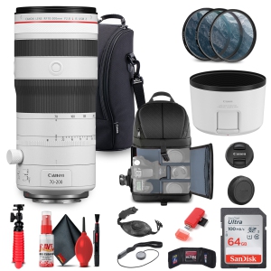 Canon RF 70-200mm f/2.8 L IS USM Z Lens (6594C002) (White) + Filter Kit + BackPack + More