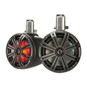 Kicker 45KMTC8 8" 8" Wakeboard Tower Speakers - Black