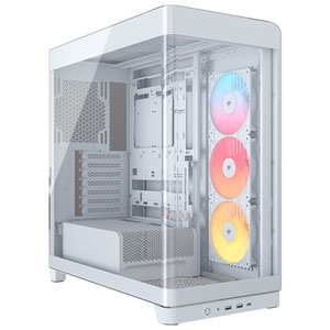 Corsair FRAME 4500X ARGB Mid-Tower ATX Computer Case - White