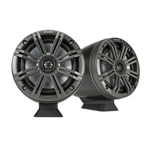 Kicker 46KMFC65 6.5" Marine Coaxial Tower Speaker System - Black