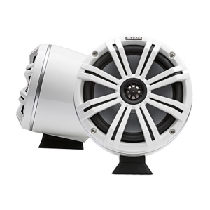 Kicker 46KMFC8W 8" Loaded Flat-Mount Marine Tower Speakers - White