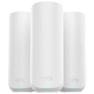NETGEAR Orbi Whole Home Mesh Wi-Fi 7 System (RBE373-100CNS) - 3 Pack