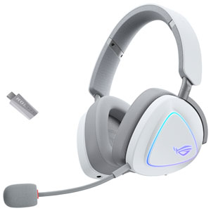 ASUS ROG DELTA II Dualflow Audio Gaming Headset for PC - White