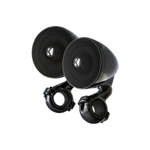 Kicker 47PSMB32 3" 50W RMS Enclosed Mountable Speaker Pods (2 Ohms) - Black