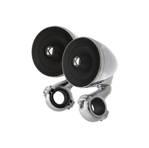 Kicker 47PSM34 3" 50W RMS Enclosed Mountable Speaker Pods (4 Ohms) - Chrome