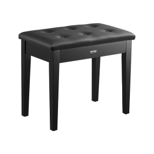 VEVOR 22" x 13.78" x 19" Piano Bench, Keyboard Piano Chair with High-Density Padded Cushion, Storage Compartment for Music Books, Wooden Piano Seat, for Living Room, Bedroom