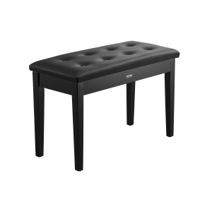 VEVOR 29.5" x 14" x 19" Piano Bench, Duet Keyboard Piano Chair with High-Density Padded Cushion, Storage Compartment for Music Books, Wooden Piano Seat, for Vanity and Living Room