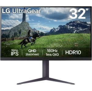 LG 32GS85Q-B - 32” UltragearTM QHD Nano IPS 180Hz Moniteur de jeux 1ms (GtG), HDR10