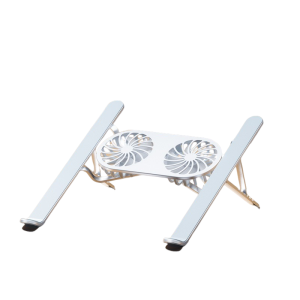 Laptop stand, aluminum alloy foldable lifting tablet computer heightening, stand desktop computer heat dissipation stand - silver