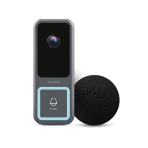 Smart Wi-Fi 1080P Full HD Wired Video Doorbell with Weather Shield and Wireless Chime in Silver -EOD1-1004-S1L