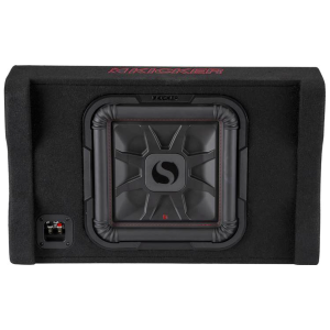 Kicker 49L7TDF122 12" 600W RMS Sealed Downward-Firing Enclosure with L7T Shallow-Mount Subwoofer