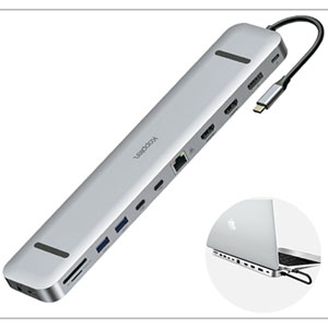 Kopplen 13-in-1 USB-C to Triple Monitor Docking Station (DCK-STN62SGR) - Space Grey