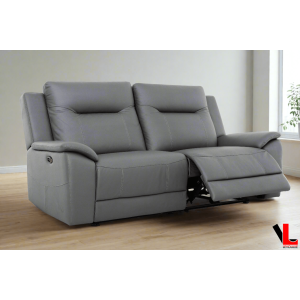 Levoluxe Avante 81" Jaxxon Steel Power Reclining 2 Seater Sofa