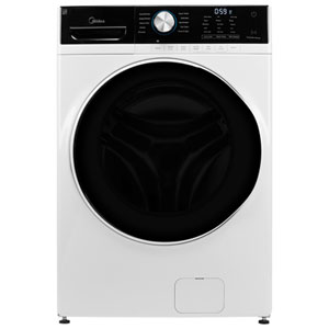 Midea 5.2 Cu. Ft. (IEC) Front Load Washer with Steam - Energy Star (MLHW52S7AWW) - White