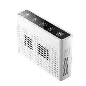 Home Ozone Air Purifier with Negative Ion Generator - Kills 99.94% of Bacteria, Removes Odors/Mold/Allergens, USB Powered, Suitable for Small Spaces (10m2, 36-45dB, White)