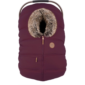 Petit Coulou Winter Cover for Infant Car Seats - Plum