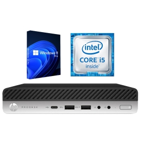HP ProDesk 600 G3 Mini / i5-6500T 2.5GHz / 32GB RAM / 512GB NVMe SSD / Windows 11 Pro / WiFi - Business Desktop PC Computer - Refurbished (Excellent)
