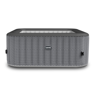 Pacific | Upto 6-Person Inflatable Hot Tub | Square | Integrated Heater | Gray Rattan