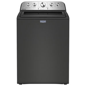 Maytag 5.5 Cu. Ft. (IEC) Top Load Impeller Washer with Pet Pro, Turbo/Speed Wash, and 30-Minute Quick Wash (MTW5600RU) - Black