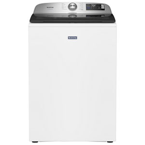 Maytag 6.0 Cu. Ft. (IEC) Top Load Agitator Washer with Pet Pro, Wi-Fi, 30-Minute Quick Wash, and Sanitize Cycle (MTW7205RW) - White