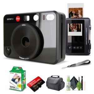 Leica Sofort 2 Hybrid Instant and Digital Camera + Instant Film 20 Sheets Black