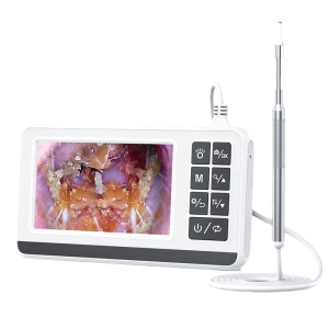 Digital Otoscope Camera, 3.9 mm Lens, 4.3" Screen, Visual Ear Spoon Endoscope, with Rechargeable 2600 mAh Battery