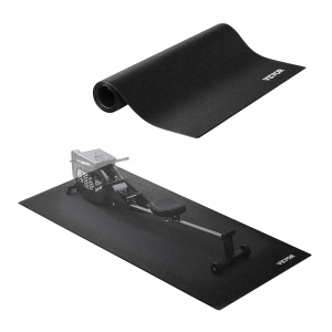 VEVOR 23.62" x 51.18" x 0.16" Treadmill Mat for Carpet Floor, Exercise Equipment Mat for Elliptical and Walking Pad, High Density PVC Floor Protector, Waterproof and Non-slip