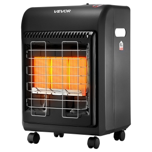 VEVOR 6000 to 18000 BTU Propane Heater, Propane Cabinet Heater with 3 Modes Temp Settings & Tip-over Protection, Garage Radiator Heat up to 450 Sq.Ft, for Camping,Garage, Patio