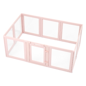 VEVOR 60x39x23in Dog Whelping Box, Plastic for Medium Sized Dogs, Waterproof Transparent Puppy Playpen with Windows & Door Lock, Easy to Clean, Durable Pet Dogs/Cats Birth Kit