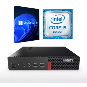 Lenovo ThinkCentre M710q Tiny / i5-6500T 2.5GHz / 16GB RAM / 512GB SSD / Windows 11 Pro / WiFi - Business Desktop PC Computer - Refurbished (Excellent)