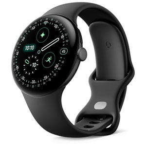 Google Pixel Watch 4 45mm with Aluminum Matte Black Case