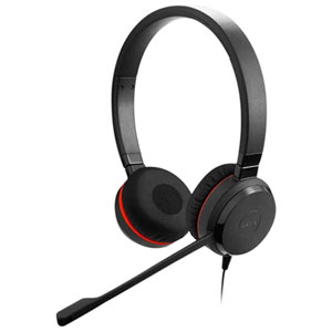 Jabra Evolve 30 II On-Ear Headset with Built-in Microphone (5399-823-389-01) - Black