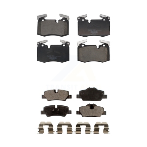 Front Rear Ceramic Brake Pads Kit For 2015 Mini Cooper With 316mm Diameter Rotor KTC-100833