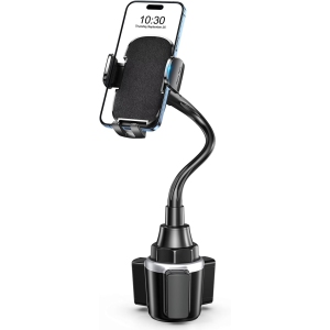 Z Car Phone Holder, Dual 360° Rotate Gooseneck Cup Holder Phone Mount for Car, Flexible Cell Phone Holder Car Compatible with iPhone 16 Pro Max/15/14/13/12/11, S25/S24/S23/S22, 4-