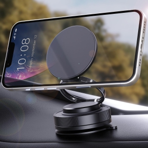 K 2025 Upgraded Car Phone Holder for Magsafe, 360° Adjustable 2500gf Strong Magnetic Phone Holder for Your Car, Hands Free Suction Cup Cell Phone Mount for iPhone 16 Pro Max 15 14