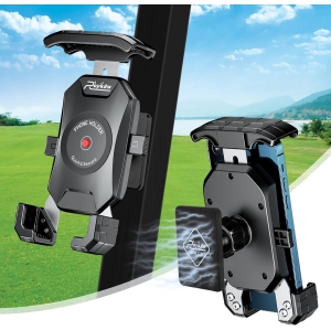 R Golf Cart Magnetic Phone Holder Mount Compatible with EZGO/Club Car/Yamaha, Compatible with iPhone/Galaxy/Google Pixel, Ultra Strength Magnet/360° Rotatable/One-Handed Pick & Pl