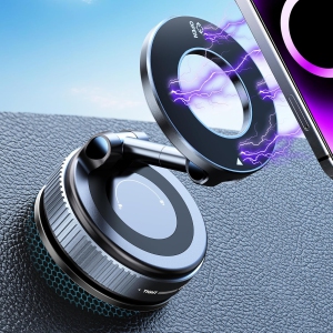 s Upgraded 360° Nano Gel Vacuum Magnetic Phone Holder, Car Phone Holder for Magsafe[108+LBS Strongest Suction & 3000gf Strongest Magnetic], Suction Cup Phone Mount for Car/for iPh