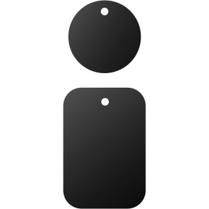 Mount Metal Plates Replacement Kits with 3M Adhensive for magnetic Car Mount Phone Holder 2 Pack (1 Rectangle 1 Round)