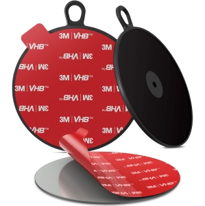 Dashboard Pad Mounting Disk for Suction Cup, Large Plastic 3M Extra Strong Adhesive Disc for Dash Windshield Holder, Camera GPS, Tablet, Car Phone Mount Base with Sticky Adhesive