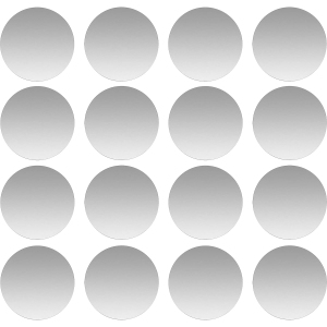 Phone Metal Plates for Magnetic Car Mount, Wall, Phone Holder. Replacement Set of 16 Silver Round Iron Discs Without Holes. 3M Adhesive Thin Steel Cell Phone Case Back Magnet Stic