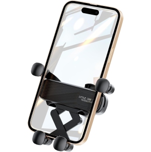 Gravity Car Phone Holder Mount for iPhone Android and All Smartphones with Newest Air Vent Clip Auto Lock 2024 Upgrade Hands Free Automobile Cell Phone Holder Thick Cases Friendly