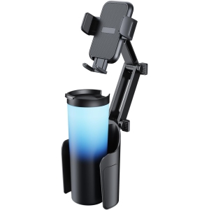 Cup Holder Phone Mount for Car, T 2 in 1 Newest Phone Holder Car Cupholder Adjustable Long Neck Universal Cupholder Cell Phone Holder Cradle for iPhone, Samsung, Google and All Ph