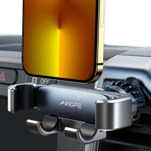 A Phone Holder for Car Vent 2025 Gravity Air Vent Car Phone Holder Mount for iPhone 16 Pro Max with Vent Clip Hand Free Cell Phone Car Mount for iPhone 16 Plus Samsung S25 Ultra C