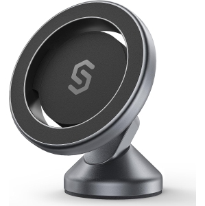 S for MagSafe Car Mount - 360 Rotation Magnetic Phone Holder for Car Dashboard, Strong Magnets Car Phone Holder Mount Compatible iPhone 16 Pro Max 15 14 13 12,Samsung - MagSafe Ca