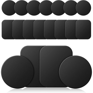 g Magnetic Stickers Phone Car Mount Magnet,20Pcs Black Metal Magnet Car Mount Stickers for Cell Phone,I932548ER0HI34MH1199U