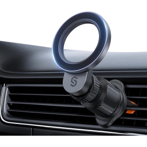 S for MagSafe Car Mount - 360° Rotatable Magnetic Phone Holder for Your Car Vent, Hands-Free Car Air Vent Mount, Compatible with iPhone 16, 15 Pro Max, 14, 13, 12 - Adjustable Cel
