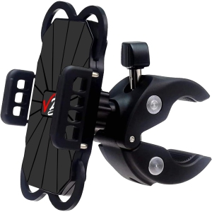 v Motorcycle Phone Mount, Phone Holder, Scooter, Golf Cart, Bicycle, Stroller, Harley, MTB, and ATV Handlebar, Anti Vibration Heavy-Duty 360° Mount for iPhone & Samsung 4.7-7.0 C