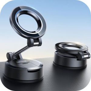 L for Magsafe Car Mount [70LBS Powerful Suction] Magnetic Phone Holder for Car, 360° Rotation Suction Cup Phone Mount Dashboard & Windshield for Truck fit iPhone 16 Pro Max Plus 1