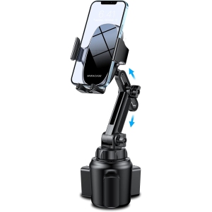 M Cup Phone Holder for Car, Upgraded Adjustable Long Neck Universal Hands Free Car Cup Holder Phone Mount Cradle Compatible with iPhone, Huawei, Google and All Cell Phones